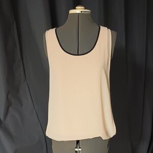 Ann Taylor Tanish Cream Sleeveless Top